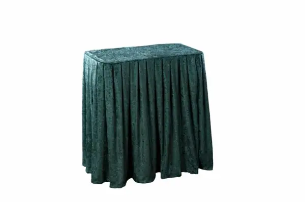 Folding Display Table Green Drape Set